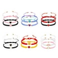 thumbnail image 6 of 2pcs Adjustable Handmade Heart Shape Friendship Bracelets For Lover Friends Jewelry Bracelets Set Valentines Couple Day, 6 of 7