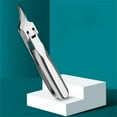 thumbnail image 2 of Slant Mouth Nail Clipper Stainless Steel Nail Groove Nail Clipper Mini Portable Large Opening Nail Clipper, 2 of 8