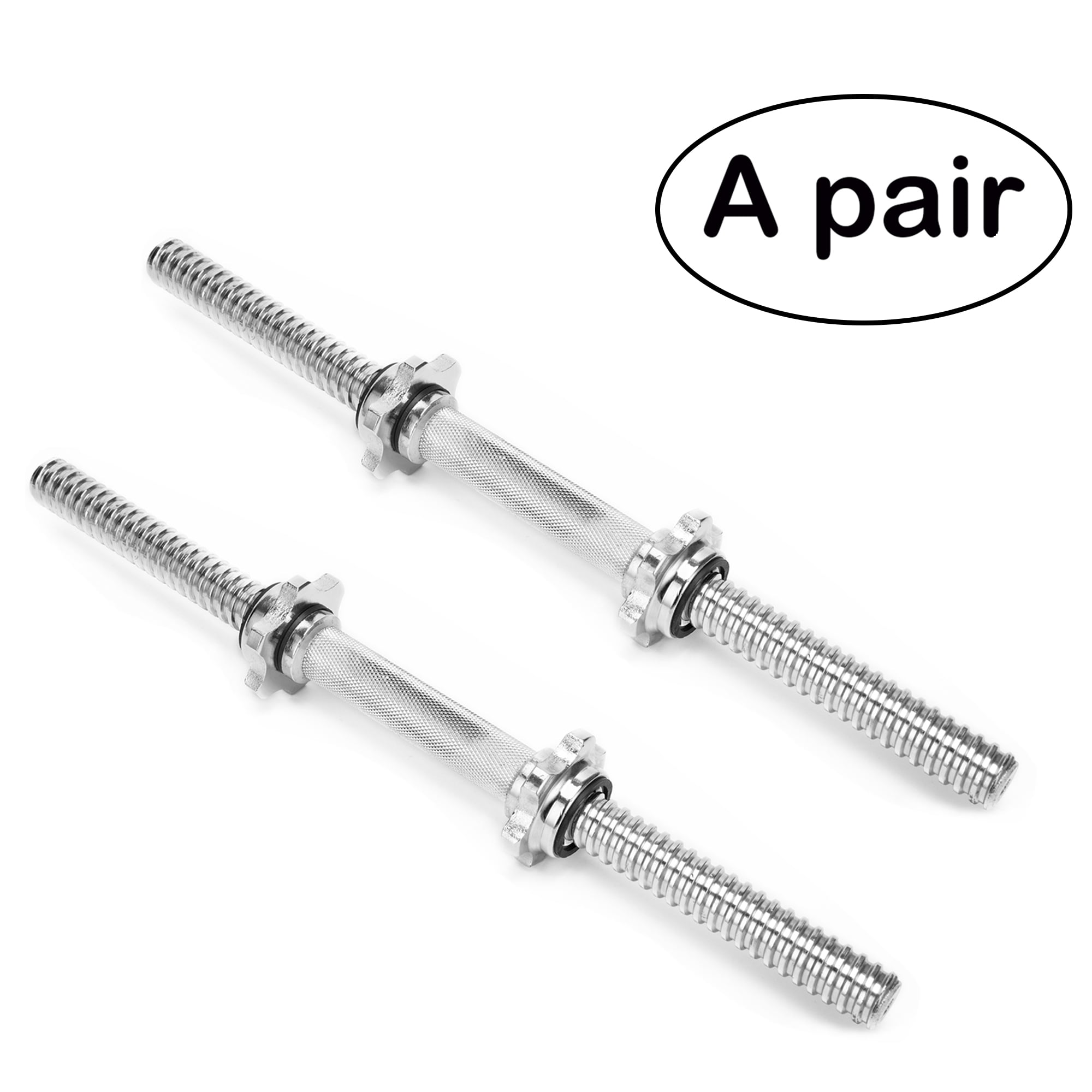 Dumbbell Bars 1 inch 2 Pack Dumbbell Bars 20/17.7/13.7 Inch Adjustable