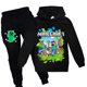 thumbnail image 1 of Conjunto de chándal de Minecraft para niños, sudadera con capucha y pantalones deportivos para niños y niñas, 1 of 2