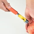 thumbnail image 4 of Dusknt Apple and Pear Corer Orange, Home & Garden,Rackstainless Steel Core Seed Remover Fruit Apple Pear Corer Easy Twists Kitchen Tool, 4 of 4