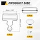 thumbnail image 2 of Uxcell 8 Set Metal Overalls Buckles, 1-5/8" Overall Suspender Clips, Adjustable Buckle Replacement with Sliders and Buttons for Bib Trousers Jeans Suspender, Silver, 2 of 6