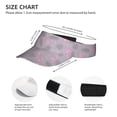 thumbnail image 3 of Yiaed Pink Flamingo Print Sport Sun Visor Hats Adjustable Empty Top Baseball Cap Cotton Ball Caps for Women and Men, 3 of 5