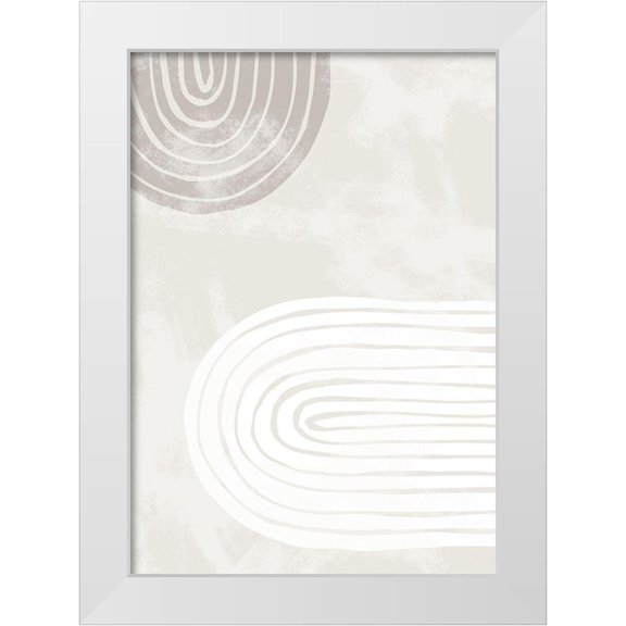 Artographie Studio 11x14 White Modern Wood Framed Museum Art Print Titled - Arch Two Thick 002