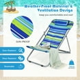 thumbnail image 6 of Costway Set of 2 Beach Chair Portable 3-Position Lounge Chair w/ Headrest Blue, 6 of 11