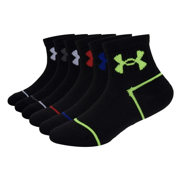 Pack múltiple de calcetines Under Armour Basic Essential Black 4/6 para niños