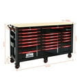 thumbnail image 5 of Noaman Heavy-Duty 19-Drawer Tool Cart with Locking Wheels, Mobile Storage Cabinet for Workshop or Laboratory, Black & Red, 5 of 8
