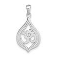 thumbnail image 4 of Sterling Silver Rhodium-plated Om Pendant, 4 of 5
