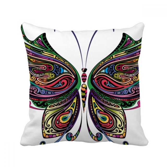 Belles Ailes Décoratives Colorées Jeter Oreiller Canapé Housse de Coussin