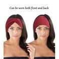 thumbnail image 3 of ZHUYING 10 PCS Wide Headbands for Women-Women Headbands African Wide Hair Wrap Extra Turban Head Bands for Lady Large Sport Workout Stretch Non-slip Big Hair Bands, 3 of 7