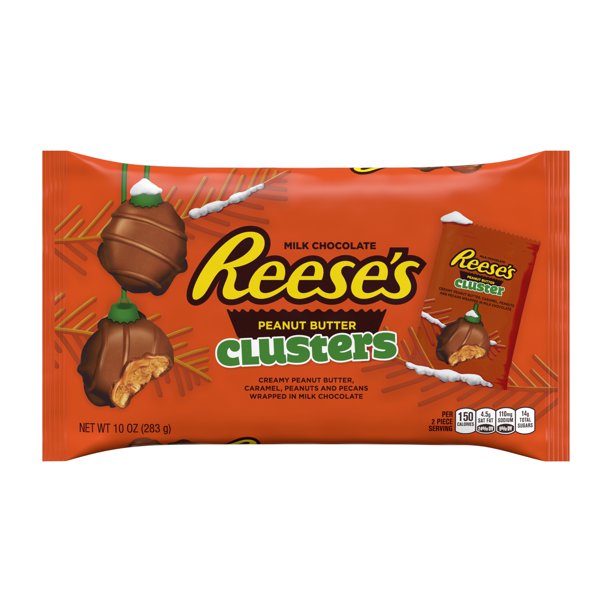 Reese's, Holiday Milk Chocolate Peanut Butter Clusters, 10 Oz