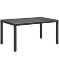 thumbnail image 6 of Modway Convene 7 Piece Outdoor Patio Dining Set in Espresso Red, 6 of 7
