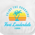 thumbnail image 4 of Inktastic Summer Enjoy the Sunshine Fort Lauderdale Florida in Blue Boys or Girls Baby Bib, 4 of 4