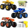 thumbnail image 1 of Monster truck desmontable Bugrtarey para niños de 3 a 8 años con taladro, 1 of 7