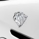 thumbnail image 4 of Etiqueta engomada del coche 3D patrón de cabeza etiqueta del coche insignia calcomanía apta para plata izquierda Izquierda Plata kusrkot Etiqueta decorativa, 4 of 8