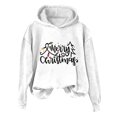 thumbnail image 2 of Aujourd'hui Réduction! Aqestyerly Grande Taille Noël Tops Femmes Noël Imprimé Col Rond à Manches Longues Haut en Vrac Pull, 2 of 3