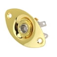 thumbnail image 2 of VONKY Flat Oval Output Jack Plate for Electric Guitar - Golden, 2 of 8