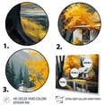 thumbnail image 3 of Designart Cabin In The Woods In Fall Canvas Wall Art, 3 of 5
