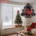 thumbnail image 4 of Decorative Metal Hanging Christmas Tree Wind Spinner - Intricate Red & Gold Patterns with Floral & Geometric Elements for Garden, 4 of 7
