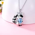 thumbnail image 3 of Cadenas de Mapache RaccoonNeck01 1Pza Mapache Plata/Azul Metal Cadena y Dije., 3 of 5