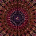 thumbnail image 3 of Bless International Indian Hippie Psychedelic Golden Blue Peacock Mandala 30''x 40'' Tapestry, 3 of 4