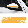 thumbnail image 1 of Car Rear View Mirror Stickers Decor Car Body Sticker Vinyl 4pcs (Yellow), 1 of 6