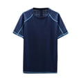 thumbnail image 3 of Vmvidoty Men's Short Sleeve Moisture Wicking Active Performance Crew Neck Tee Dark Blue M, 3 of 7