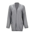 thumbnail image 6 of Women Cardigan Knitted Lightweight Grey Long Cardigan Cozy Sweaters Fall Fashion Must Haves Casual Outfits for Women, 6 of 8