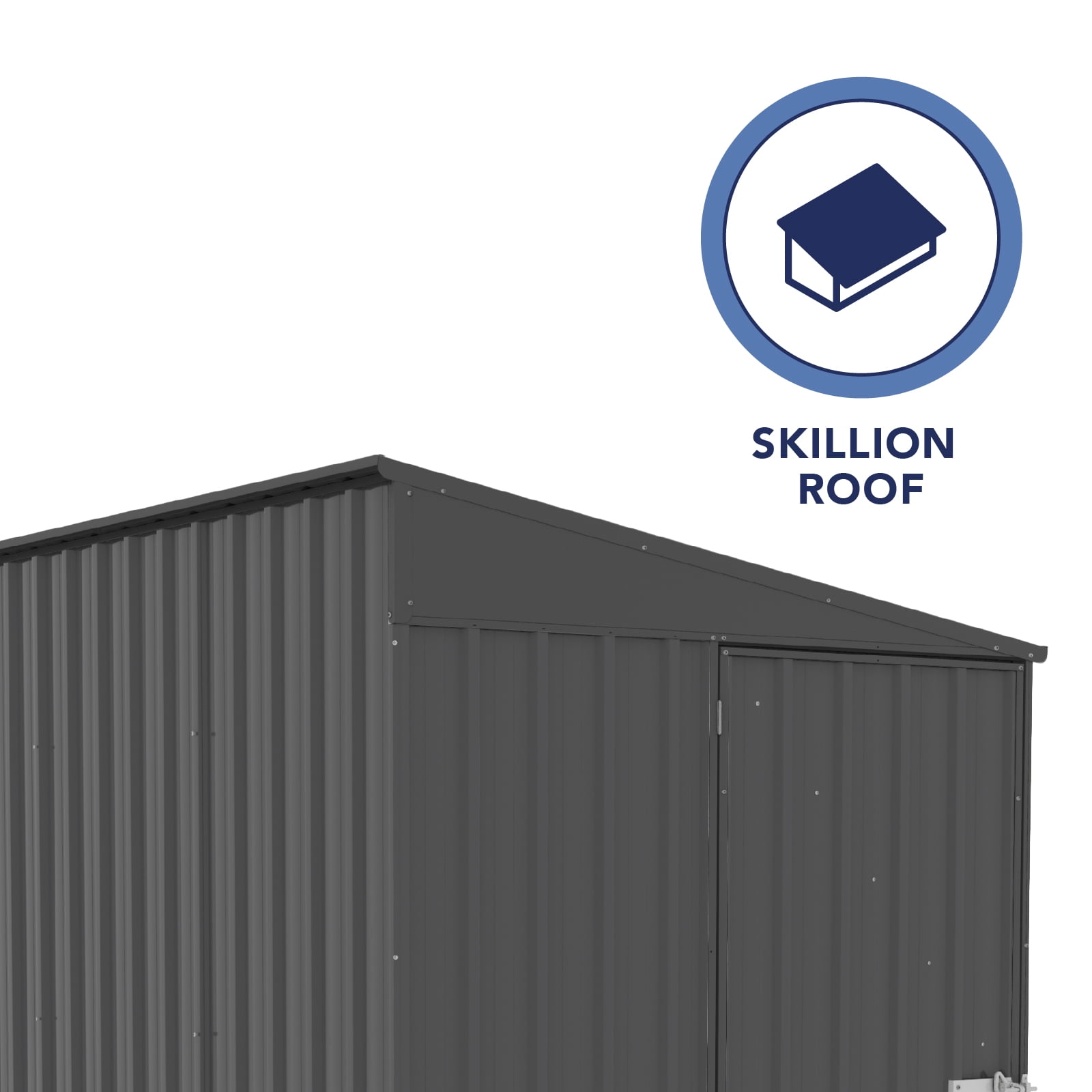 Absco Durango 5' x 10' Metal Bike Shed - Monument