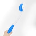 thumbnail image 3 of HechoVinen Toilet Aids for Wiping, 15.7"Foldable Butt Wiper, Comfort Silicone Bottom Buddy Wiping Aid with Hanging Ring, Hook, Carrying Bag, Toilet Aid Tools Bathroom Personal Care, Blue, 3 of 7