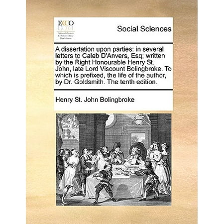 Bolingbroke a dissertation upon parties 1733
