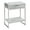 GREY CEMENT, variant on Monarch Specialties Accent Table, Side, End, Nightstand, Lamp, Bedroom, Glossy White Laminate