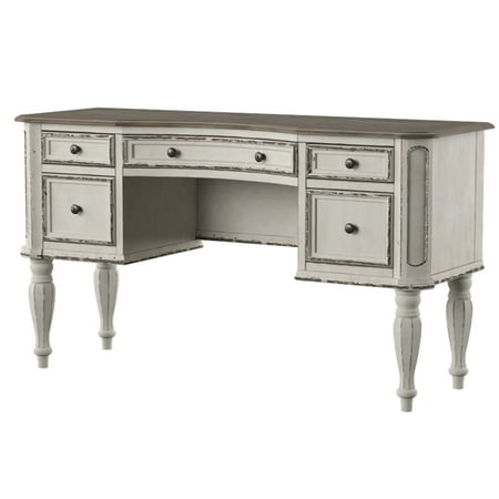 Liberty Furniture Vanity Desk, Magnolia Manor Antique White Vanity Desk