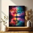 thumbnail image 6 of Cosmic Galaxy Tree Canvas Wall Art，Suitable for Living Room， Bedroom， Office， Yoga Studio， and Meditation Room Decoration., 6 of 8