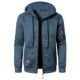 thumbnail image 5 of Ceisia Men's Slim Hooded Full-Zip Color-Accent Heathered Polyester Hooded Jacket Gift, 5 of 6