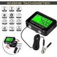 thumbnail image 2 of Engine Tachometer Digital Moto Inductive Tachometer with Alligator Clip Hour Meter Engine RPM LCD Display Gauge Backlight Waterproof, 2 of 5