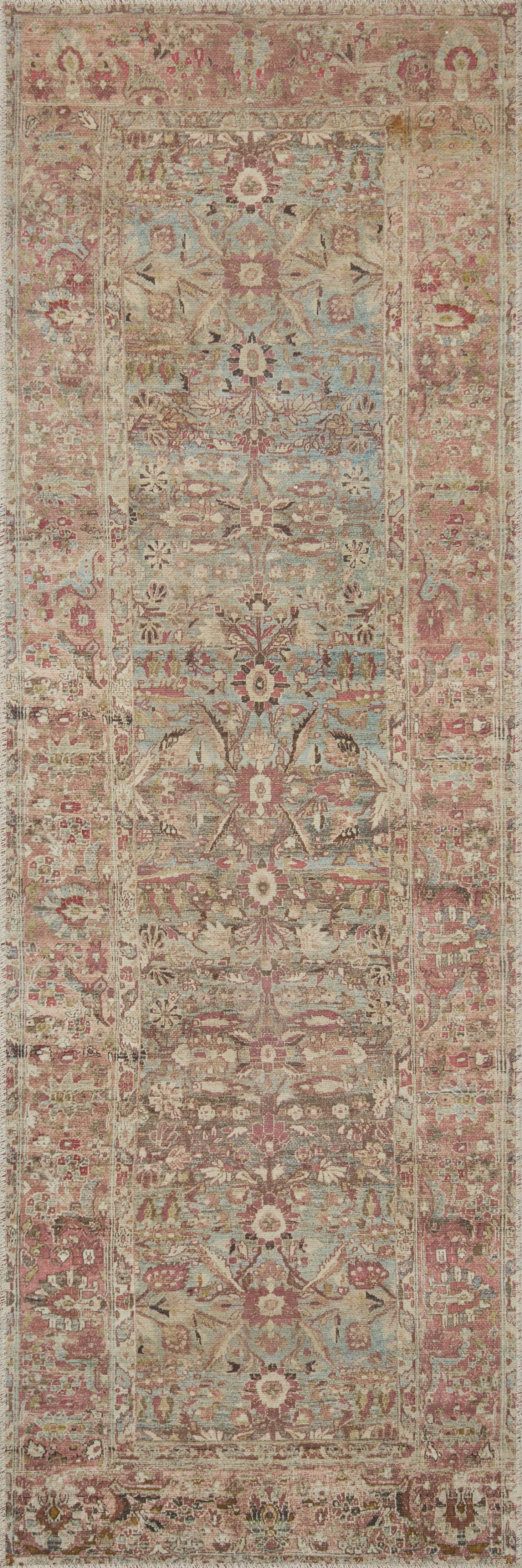 Loloi Adrian Ocean / Clay 2'-0" x 5'-0" Area Rug