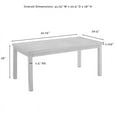 thumbnail image 2 of Crosley Furniture Ridley Coastal Metal Outdoor Coffee Table in Brown, 2 of 9