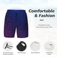 thumbnail image 3 of Balery Neon Glitter Bañador para hombre, shorts de playa de secado rápido con entrepierna y forro de compresión-Small, 3 of 6