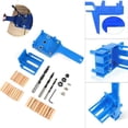 thumbnail image 2 of Kit completo de plantilla para espigas con guía de perforación ajustable, plantilla para espigas autocentrante para herramientas profesionales de carpintería que garantiza una alineación precisa de, 2 of 7