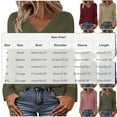 thumbnail image 5 of Besolor Long Sleeve Shirts for Women Lace V Neck Lightweight Sweaters Casual Tunic Tops Outfits Fall Fashion Clothes, 5 of 5