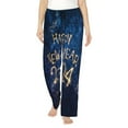 thumbnail image 2 of Lsque Beautiful New Year 2024 Print Women's Pajama Pants, Lounge Pant - Comfortable Home Wear,Elastic Waistband, Stylish Design-XX-Large, 2 of 9