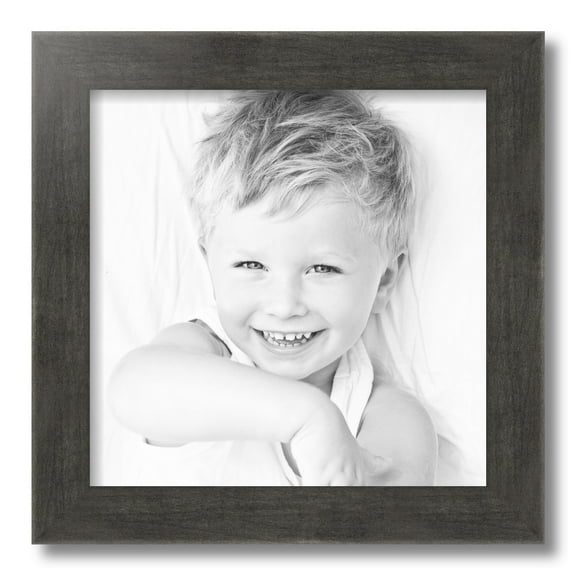 ArtToFrames 14x14 Inch Slate Gray Picture Frame, This Gray MDF Poster Frame is Great for Your Art or Photos, Comes with Regular Glass (4674)