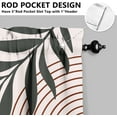 thumbnail image 3 of Boho Kitchen Curtains 39 Inch Length Modern Window Curtain Over Sink Bohemian Small Short Tier for Bathroom Cafe Rod Pocket (2 Panels, 27.5" W x 39" L), 3 of 6