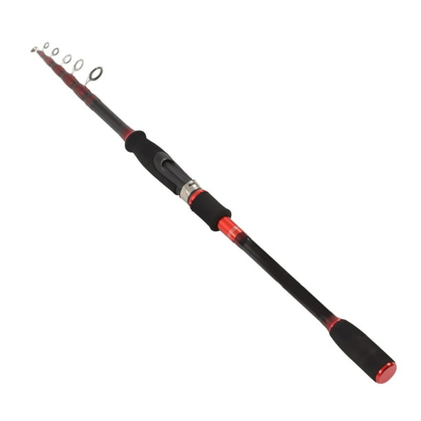 Fishing Rod, Telescopic Fishing Rod Carbon Fiber Comfortable Grip For Bass  For Saltwater 2.4m 