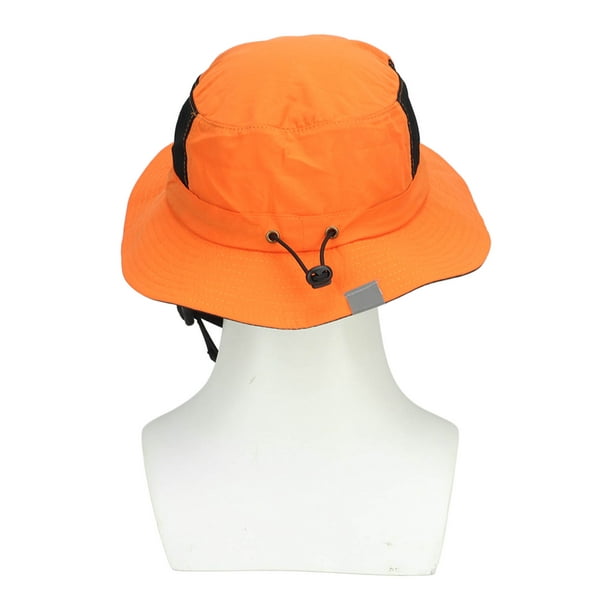 Fishing Hat, Mesh Orange Wide Brim Sun Hat Nylon For Hiking