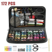 SPOKKI Swing Kits Gift for Mom Grandma Beginner, 172 Pcs complete set of sewing sets, with Scissors,Sewing Needles Thimble, Thread,Tape Measure etc