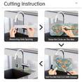 thumbnail image 5 of Yayeee Faucet Mat for Kitchen Sink 30" Diatomite Long Splash Guard Pad, Art Goldfish, 5 of 7