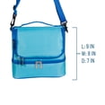 thumbnail image 2 of Wildkin Kids Two Compartment Insulated Lunch Bag for Boys and Girls (Aqua), 2 of 5