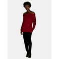 thumbnail image 4 of Time and Tru Women's and Women's Plus Off Shoulder Sweater, Sizes XS-4X, 4 of 5